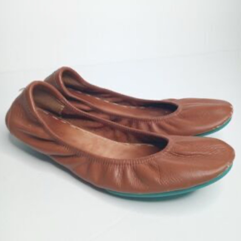 Tieks Chestnut Leather Ballet Flats size 9